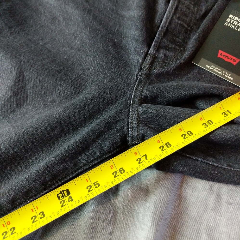 Levi's Ribcage Jeans Black Feeling Cagey - Picture 8 of 12